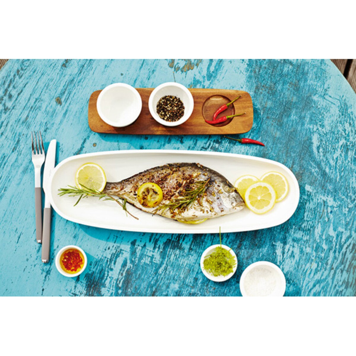 Półmisek na przystawki porcelanowy Artesano Original, 44 x 14 cm, Villeroy & Boch