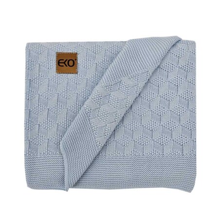 Kocyk bambusowy dla dziecka NIEBIESKI