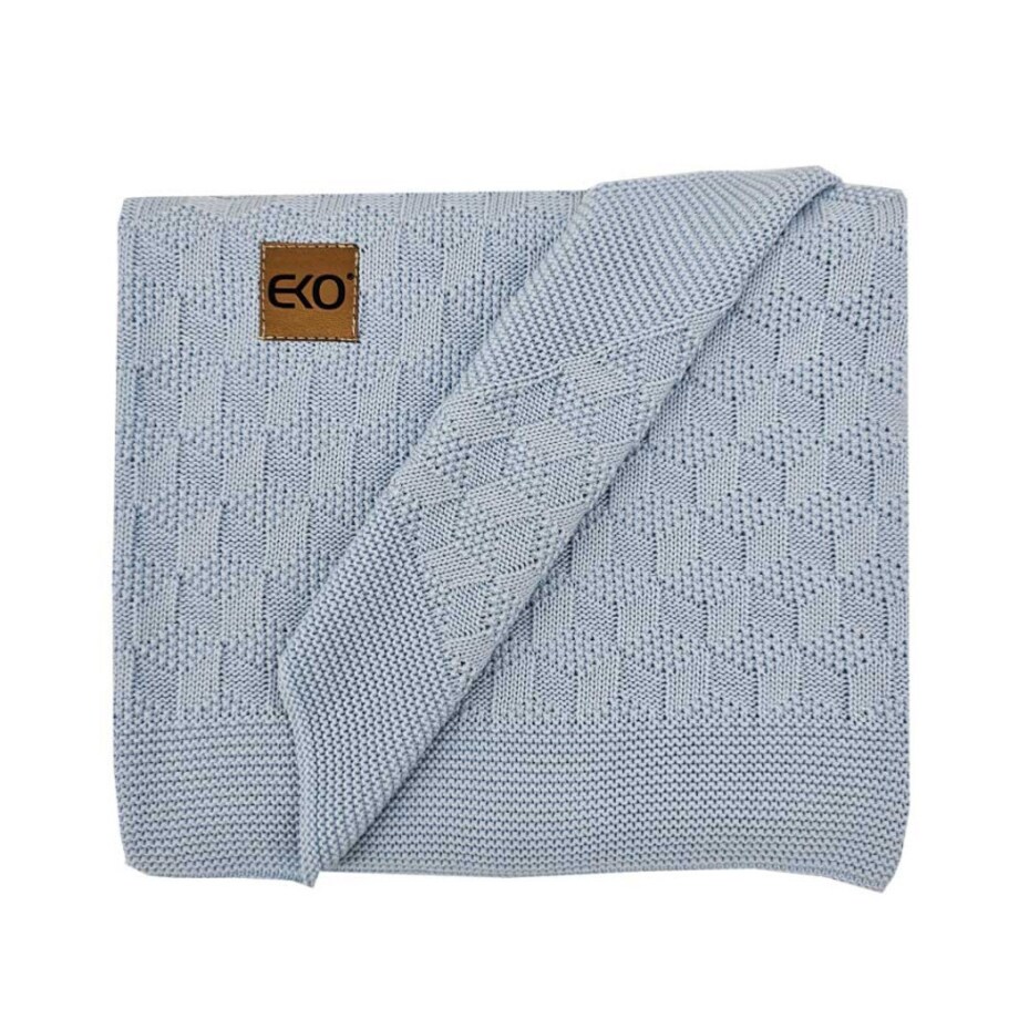 Kocyk bambusowy dla dziecka NIEBIESKI