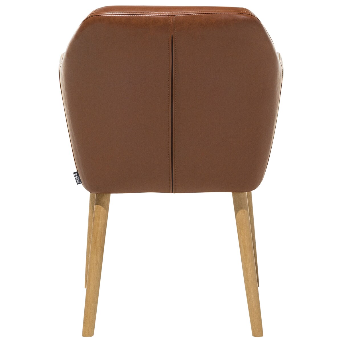 Krzesło do jadalni YORKVILLE Ekoskóra Złoty brąz