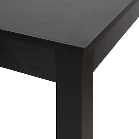 vidaXL Stolik barowy z MDF, czarny, 55 x 55 x 107 cm
