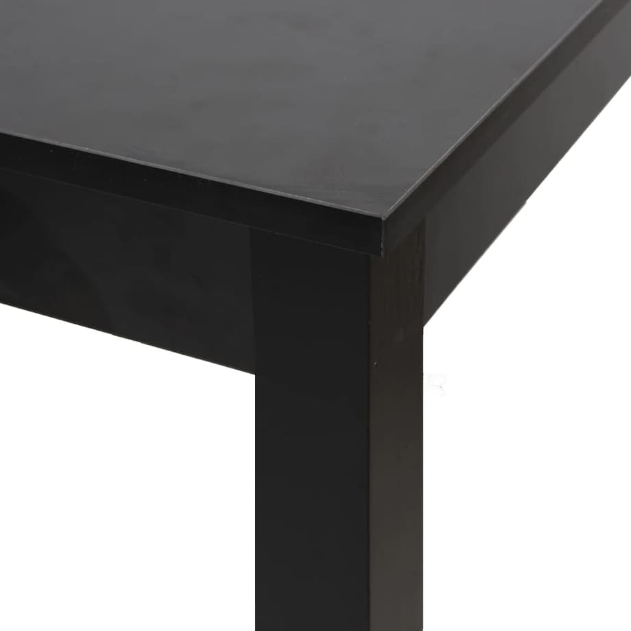 vidaXL Stolik barowy z MDF, czarny, 55 x 55 x 107 cm