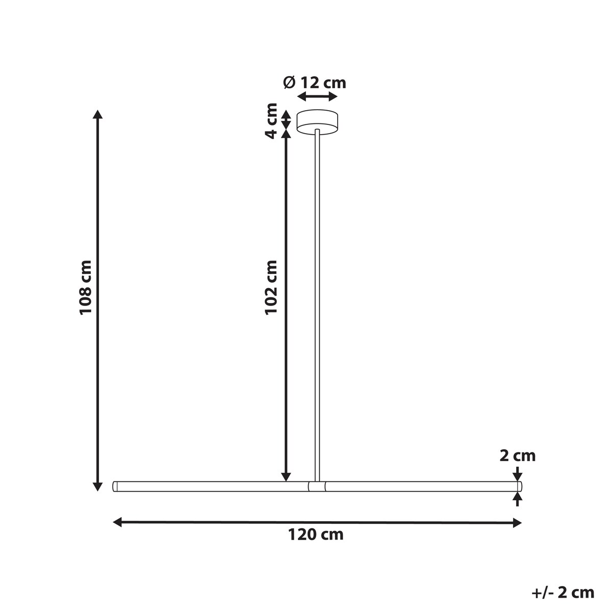 Lampa wisząca LED MAGARA Metal Czarny