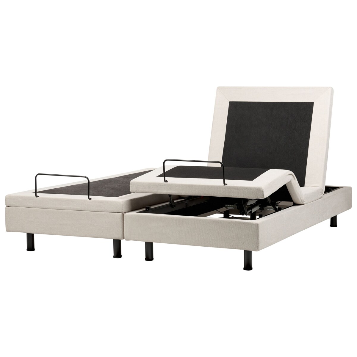 Łóżko regulowane bez zagłówka DUKE II 180 x 200 cm Jasnobeżowy