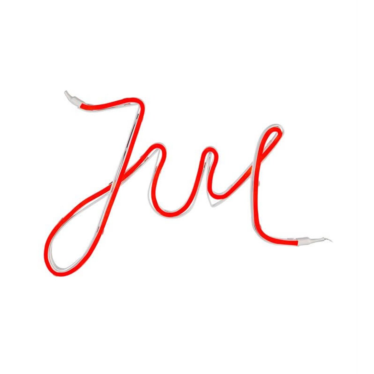 Świąteczny napis świetlny Jul dekoracja LED 6W czerwona