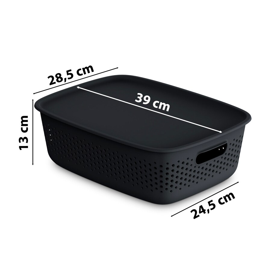 Pojemnik Plastikowy Ażurowy Pudełko Plastikowe Zamykany Z Pokrywką Box 10 L