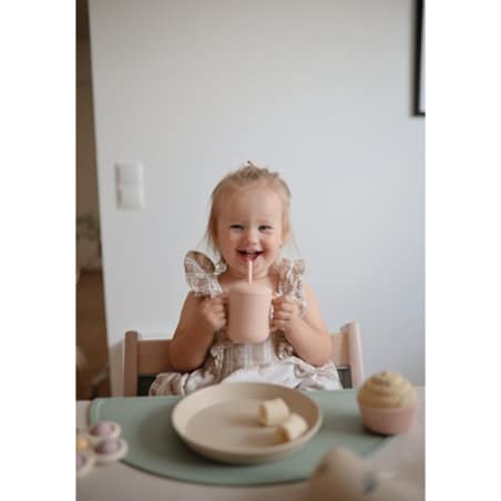 Mushie Kubek ze słomką 175 ml Blush