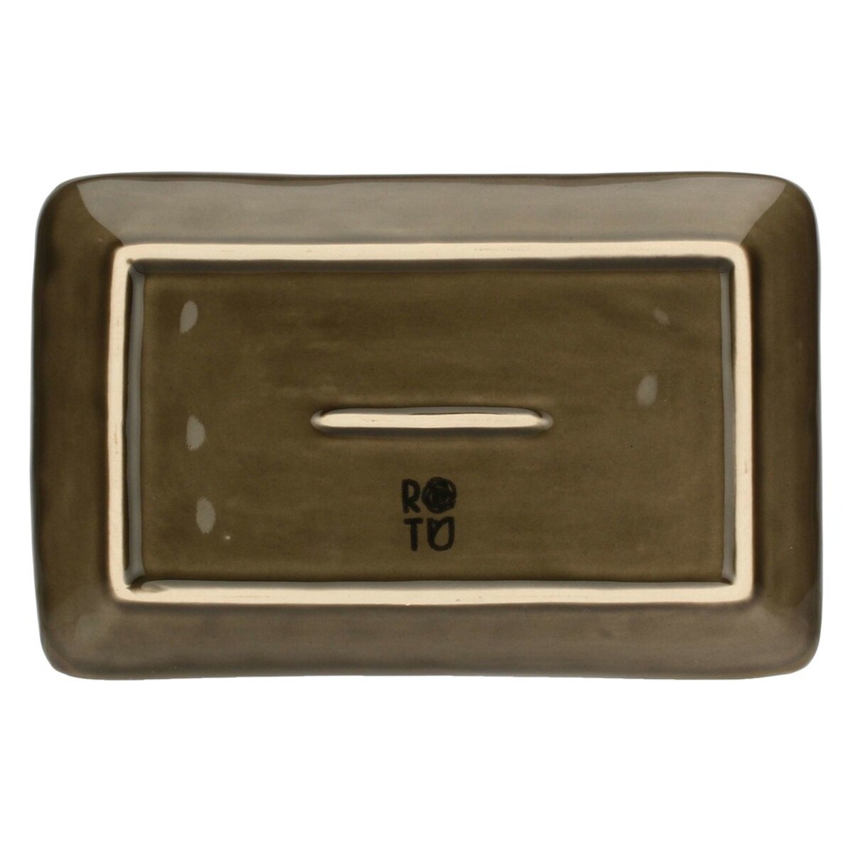 Zestaw 4 tac prostokątnych Concerto Grigio Tortora - Szaro-brązowy, 20 x 13 cm