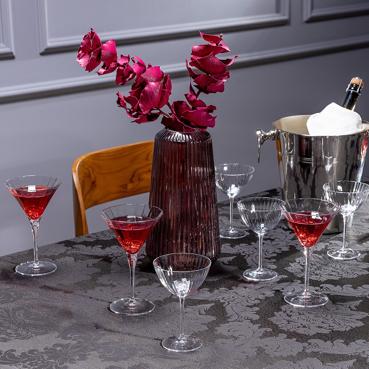 Kieliszki do martini Chetti 6szt. 260ml, 11,5 x 8,4 x 18,6 cm