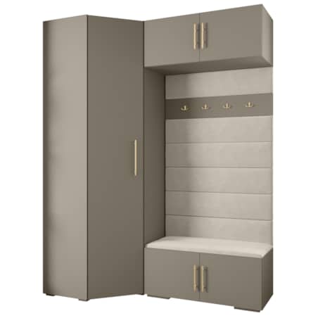 Garderoba do przedpokoju INOVA 3 Z21 kaszmir+złoty+manila02