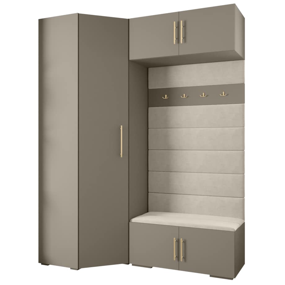 Garderoba do przedpokoju INOVA 3 Z21 kaszmir+złoty+manila02