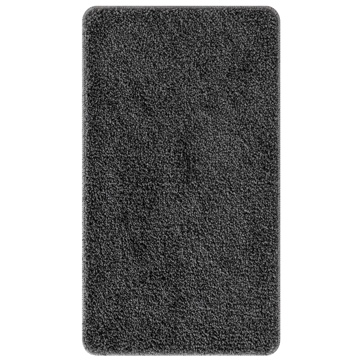 Dywanik łazienkowy vidaXL prostokątny ciemnoszary 70x120 cm z polipropylenu antypoślizgowy