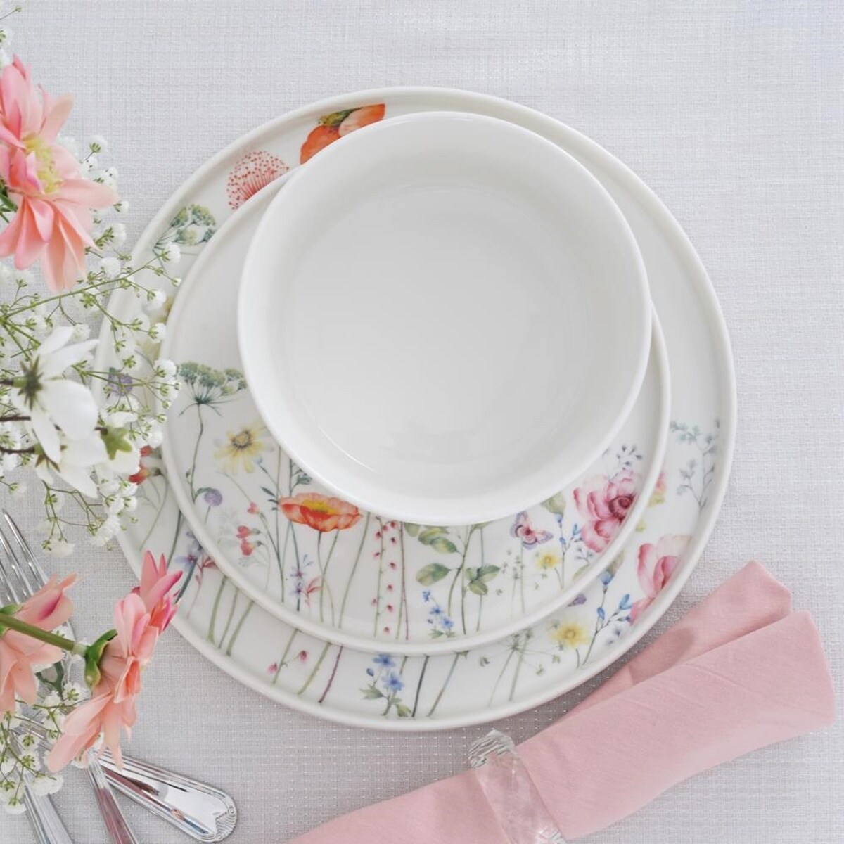 VILLA ITALIA Talerz płytki porcelanowy 25 cm GARDENO