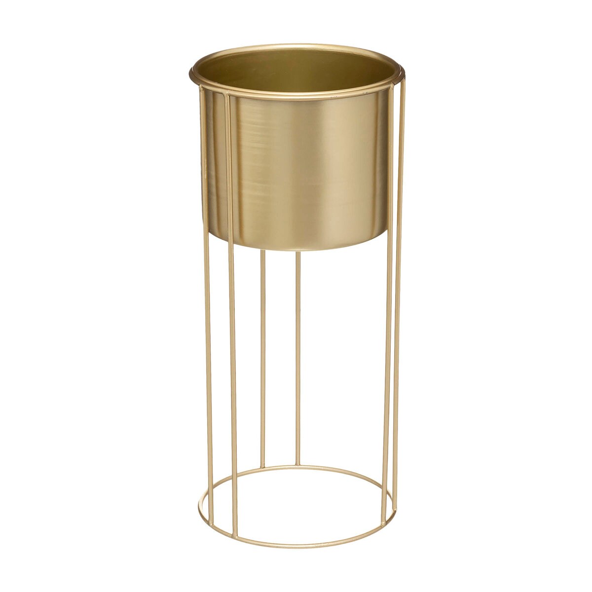 Kwietnik metalowy stojący, 2 sztuki, 58 cm