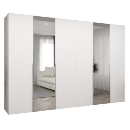 Szafa uchylna otwierana ALICANTE 2 300 wys. 202 cm Biały + u. Kaszmir