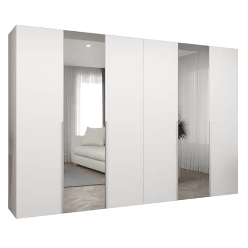 Szafa uchylna otwierana ALICANTE 2 300 wys. 202 cm Biały + u. Kaszmir