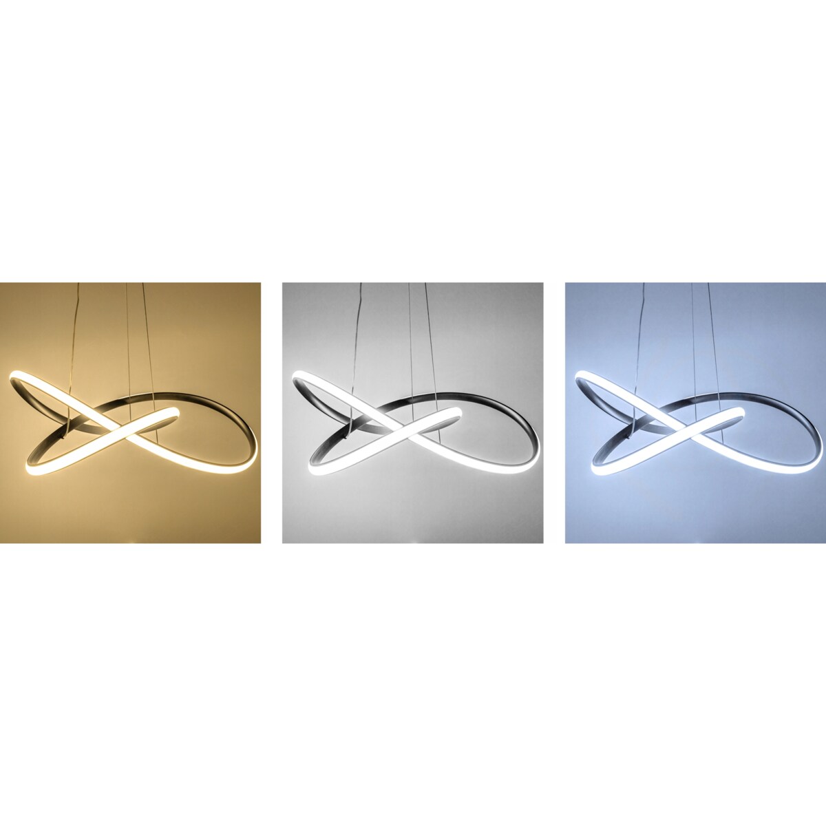 Lampa Sufitowa Wisząca Ring Nowoczesna Led + Pilot