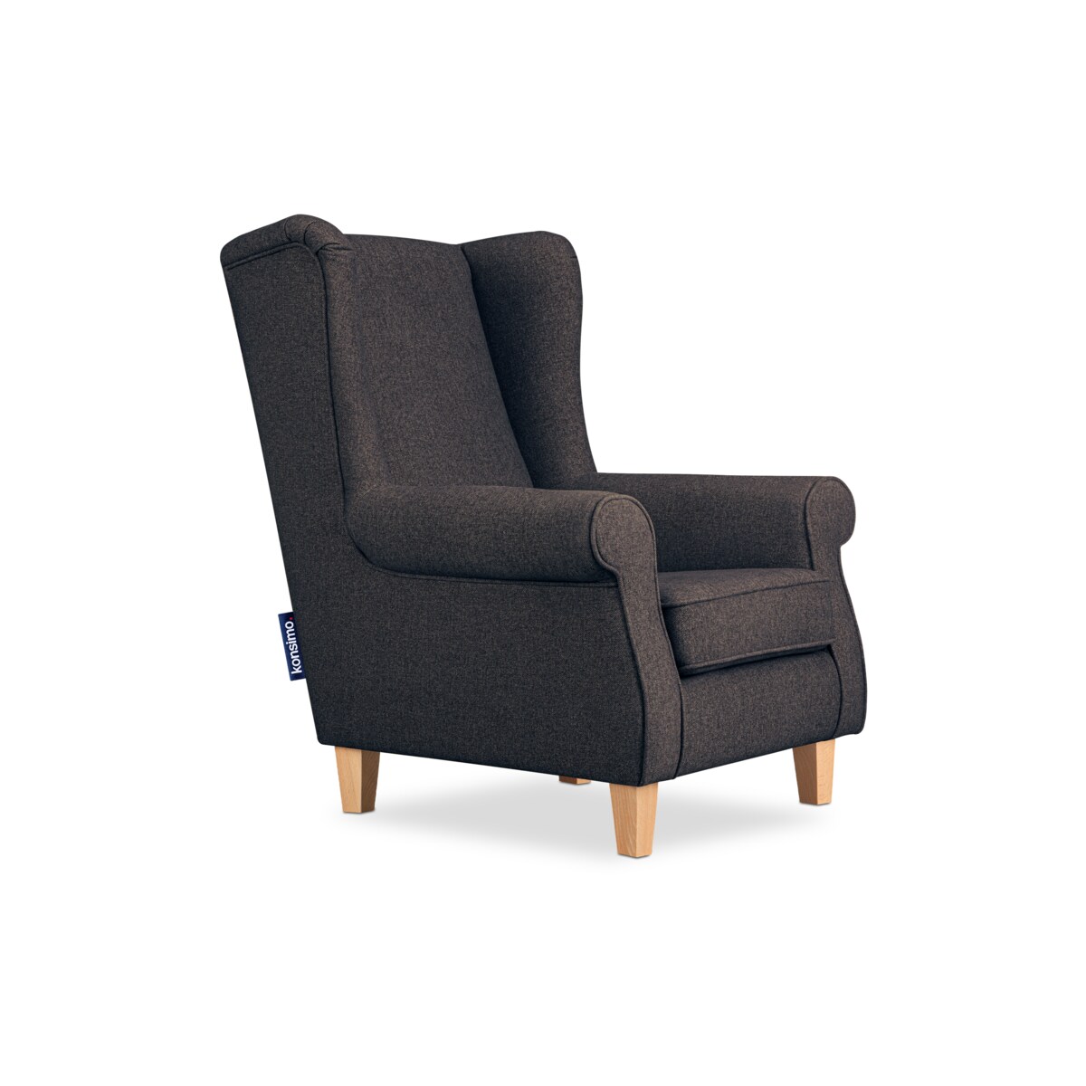 KONSIMO MILES Fotel, kolor niebieski zielony