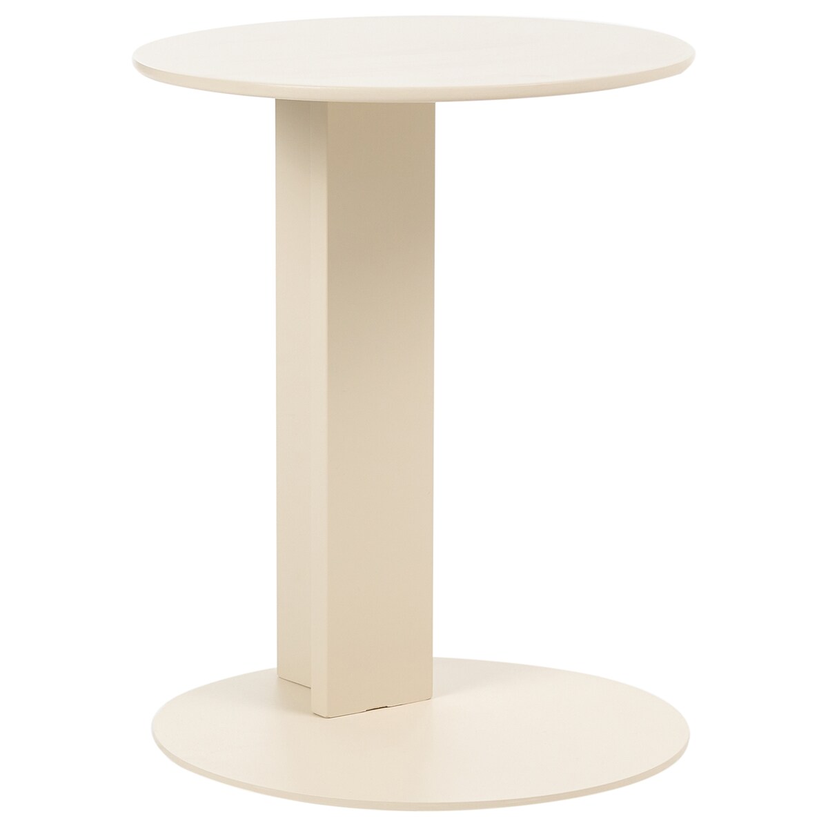 Stolik pomocniczy ogrodowy VANZAGO 40 cm 40 cm Metal Beżowy