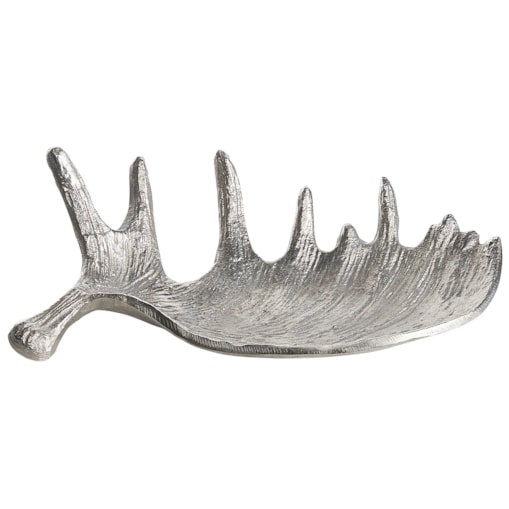 Patera dekoracyjna poroże srebrna CARTHAGE
