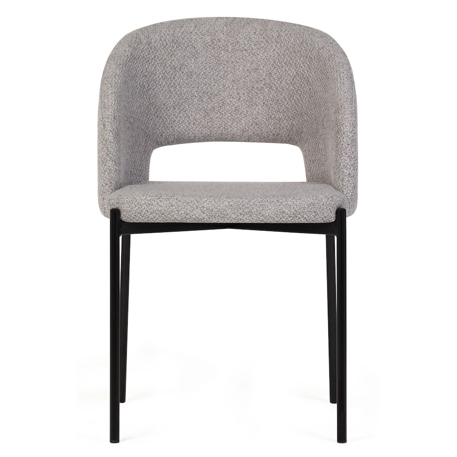 Krzesło tapicerowane szare Cort