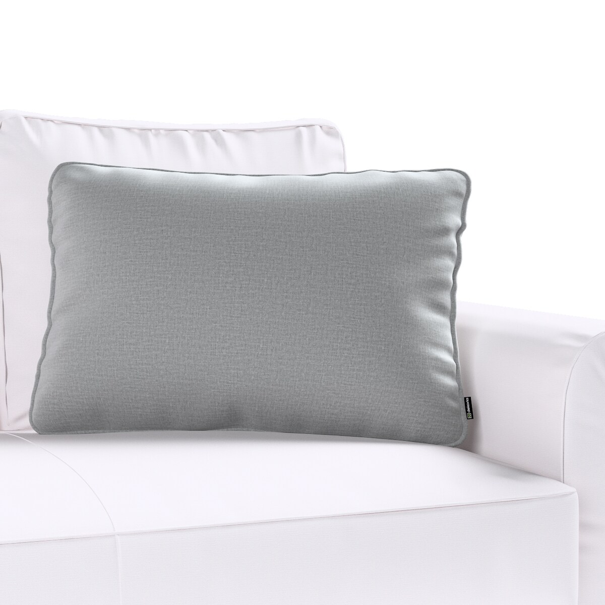 Poszewka Gabi na poduszkę prostokątna 60x40 ciemno szary welwet