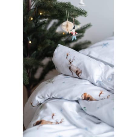 Pościel świąteczna Renifery 160/200 + 2 x 70/80 cm