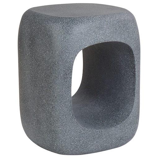 Stolik pomocniczy PELMO 33 cm 33 cm Efekt marmuru Szary