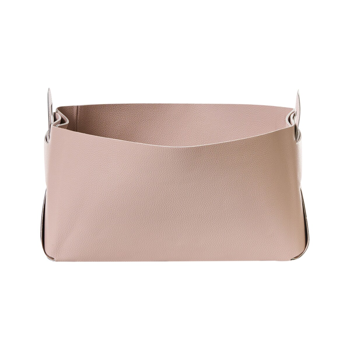 Zestaw 2 koszy NUZI Ekoskóra Pastelowy róż