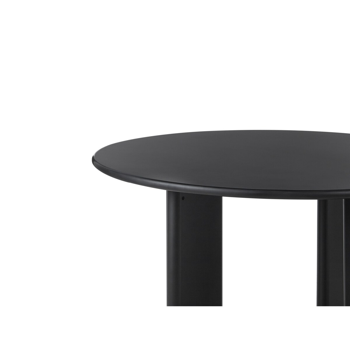 Stół do jadalni okrągły 120 cm czarny COSMO