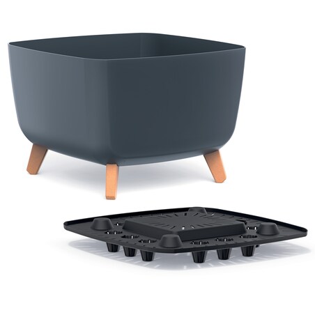 Donica Na Cmentarz Doniczka Na Nóżkach Na Wszystkich Świętych Antracytowa 39 Cm