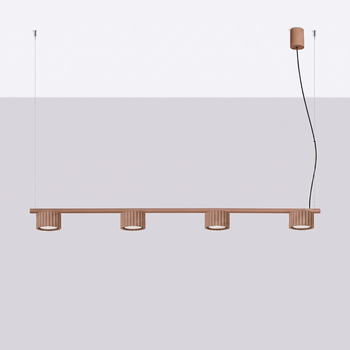 Żyrandol AURA 4 mocca Gx53