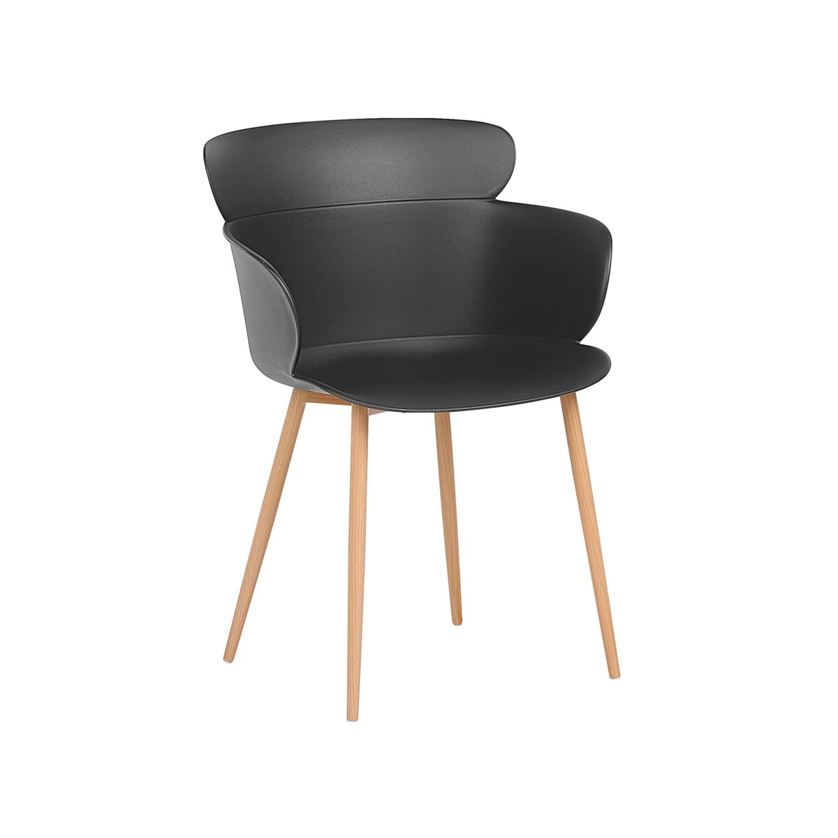 Zestaw 2 krzeseł do jadalni czarny SUMKLEY