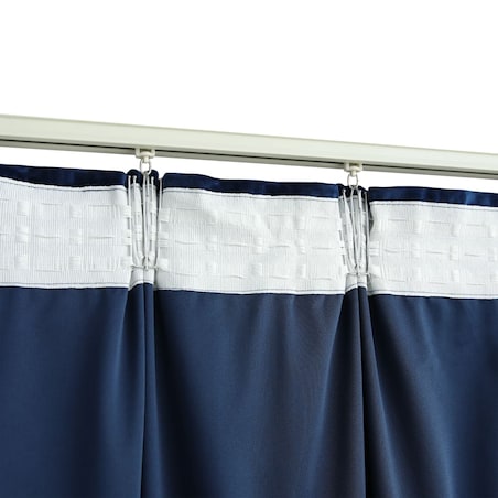 vidaXL Zasłony z haczykami, 2 szt., aksamitne, granatowe, 140x225 cm