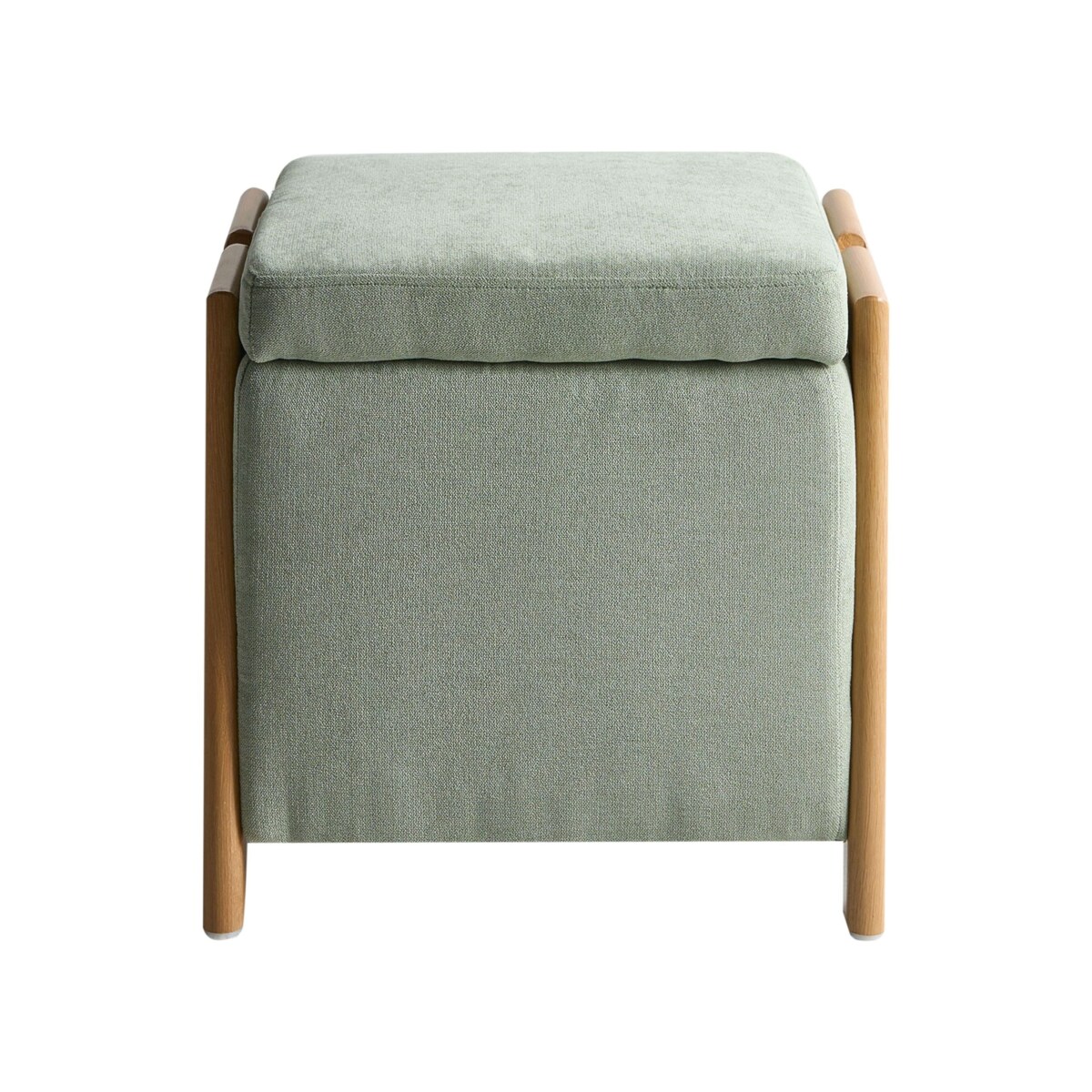 Puf ze schowkiem EDLAND Jasnozielony