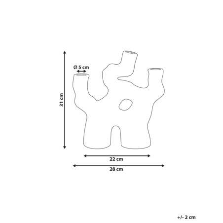 Kamionka Wazon na kwiaty 31 cm Brązowy BARBUS