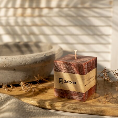 Świeca zapachowa palmowa kostka Your Inspiration, 7,5x7,5x8,5 cm