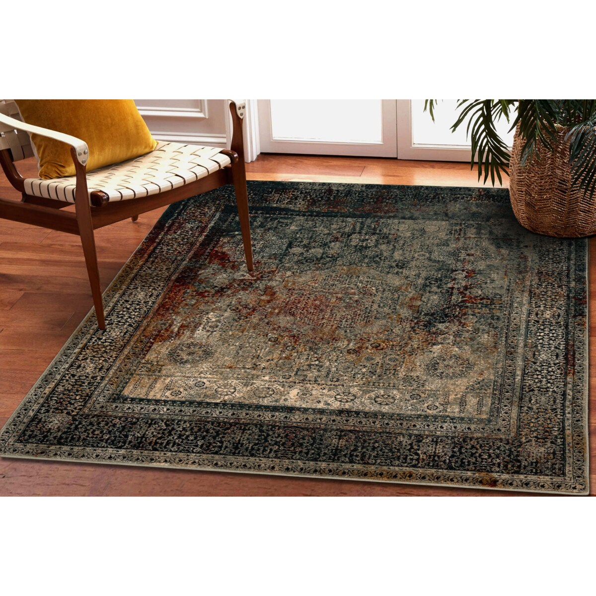 Dywan wełniany OMEGA MAMLUK Kwadrat - Rozeta 200x200 cm