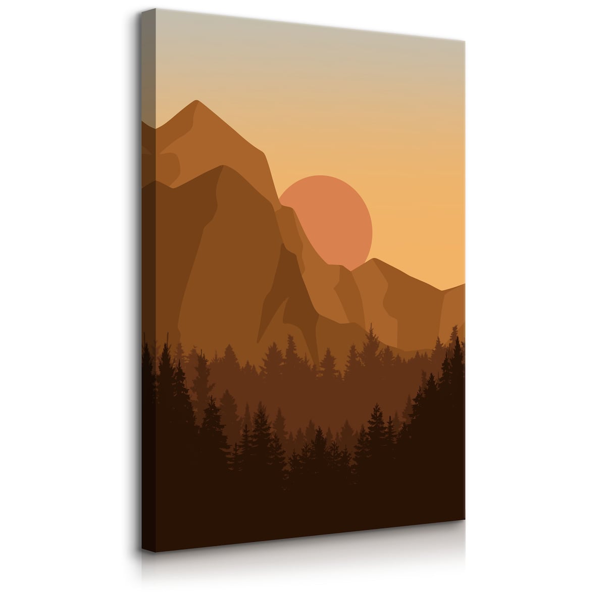 Obraz Krajobraz Boho Zachód Słońca Skały 30x40cm