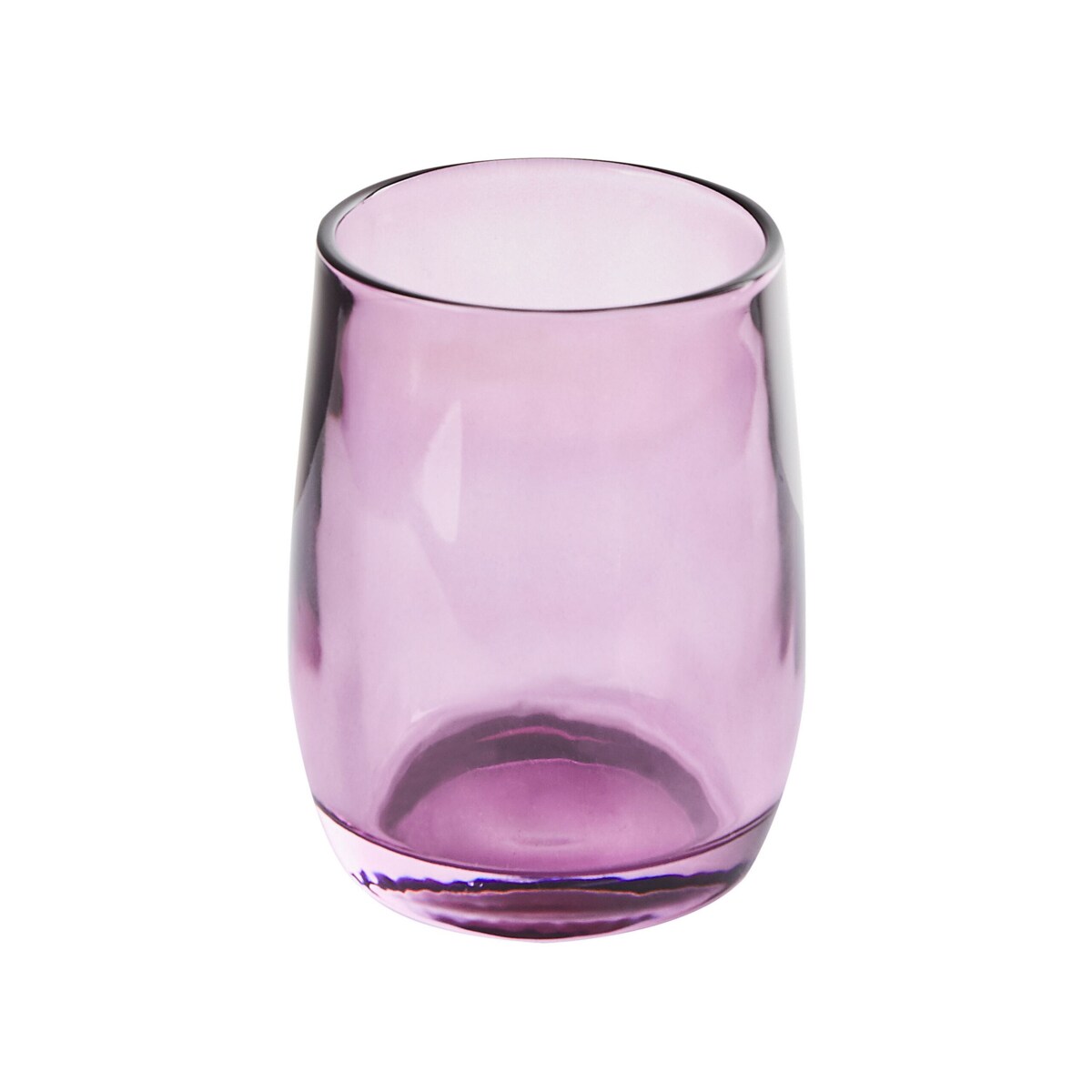 4-częściowy zestaw akcesoriów łazienkowych szklany fioletowy ROANA