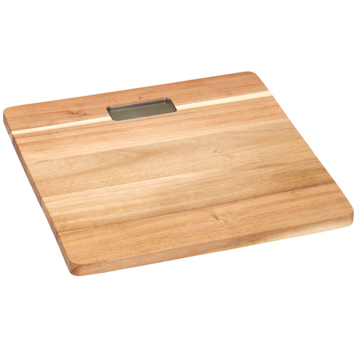 Waga łazienkowa, 30 x 30 x 3,2 cm, drewno akacjowe