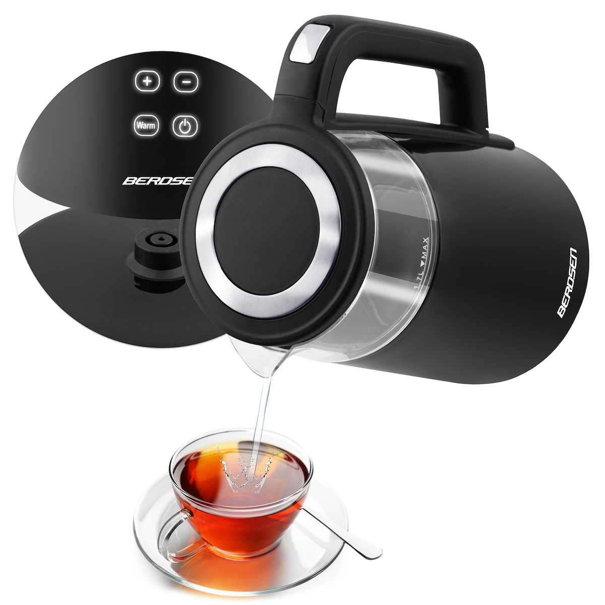 Czajnik elektryczny 2200 W panel dotykowy 1,7l Berdsen