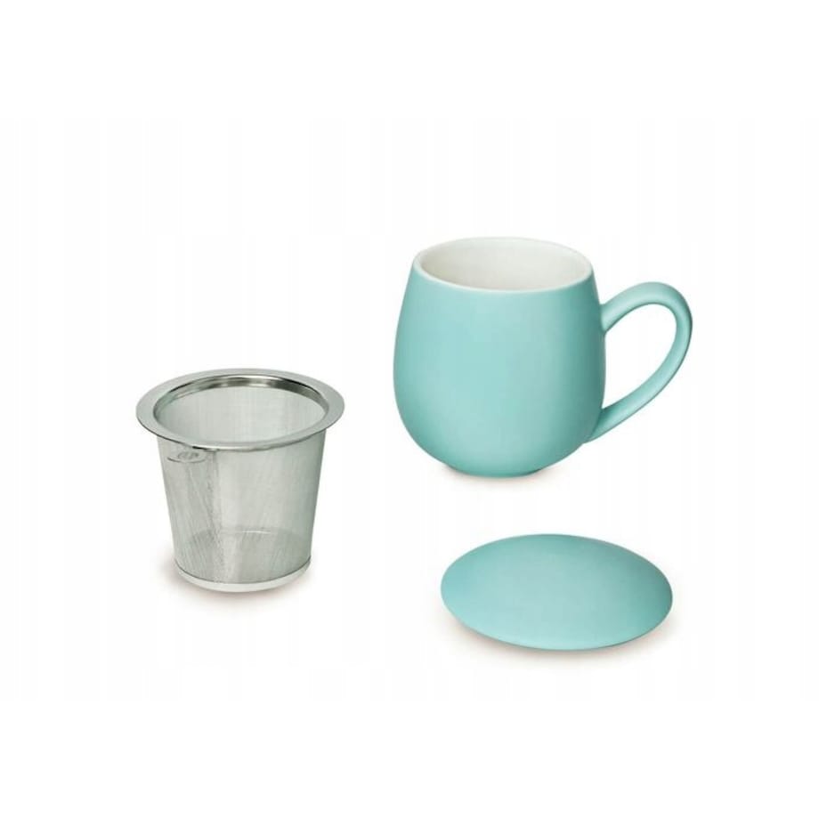 ZESTAW PREZENTOWY UPOMINKOWY "BIG CHILL BOX" - HERBATA SYPANA 2X ŚWIECA SOJOWA KUBEK Z ZAPARZACZEM I POKRYWKĄ - PREZENT UPOMINEK DLA KOBIETY FACETA NIEJ NIEGO