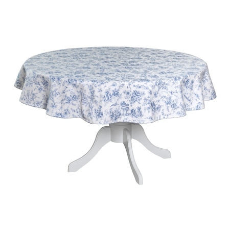 Obrus Toile de Jouy Blue okrągły - Średnica ok. ⌀ 210 cm
