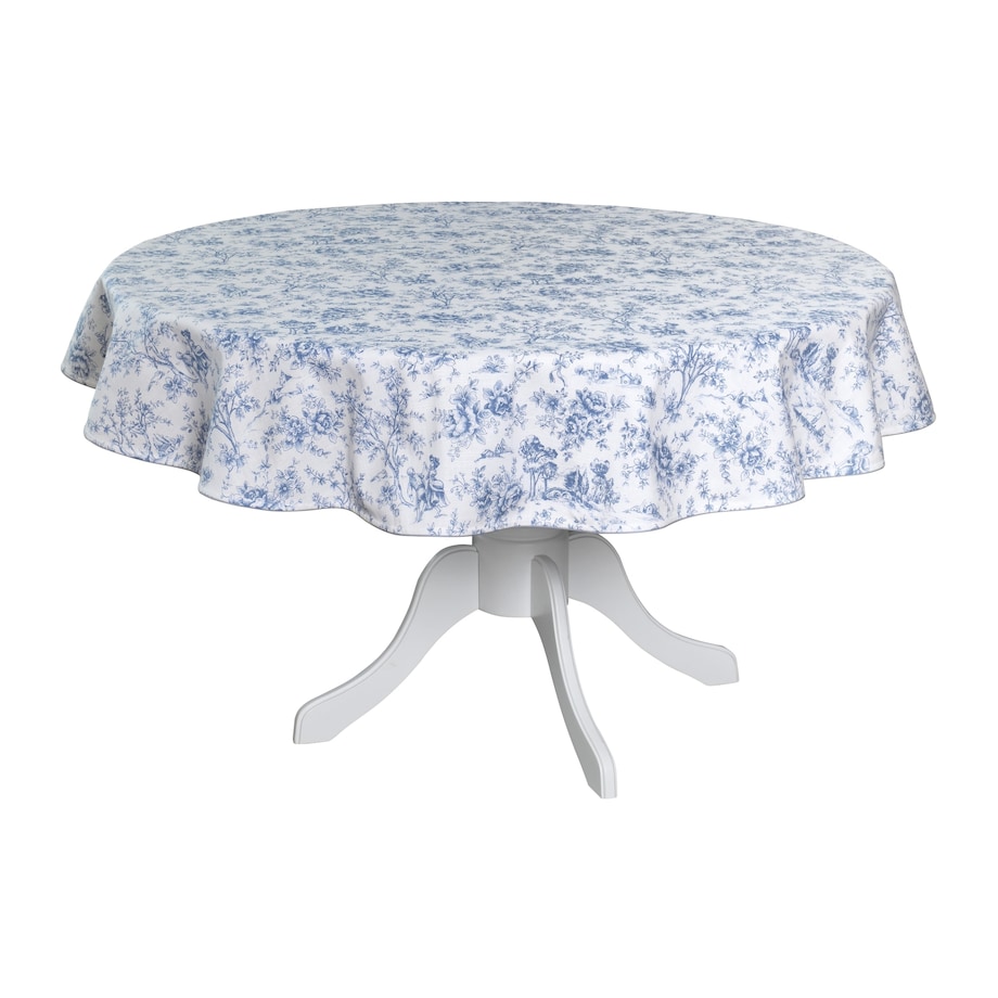 Obrus Toile de Jouy Blue okrągły - Średnica ok. ⌀ 210 cm