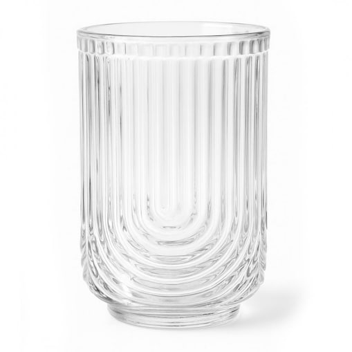 Szklanka ryflowana wysoka 480 ml grube szkło 1szt SZK64