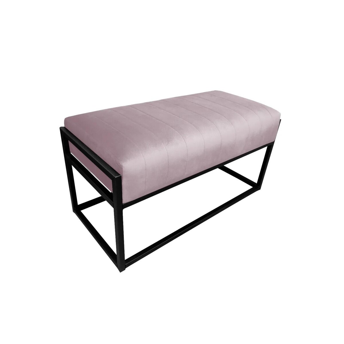 Ławka LILU MG VELVET jasnoróżowa