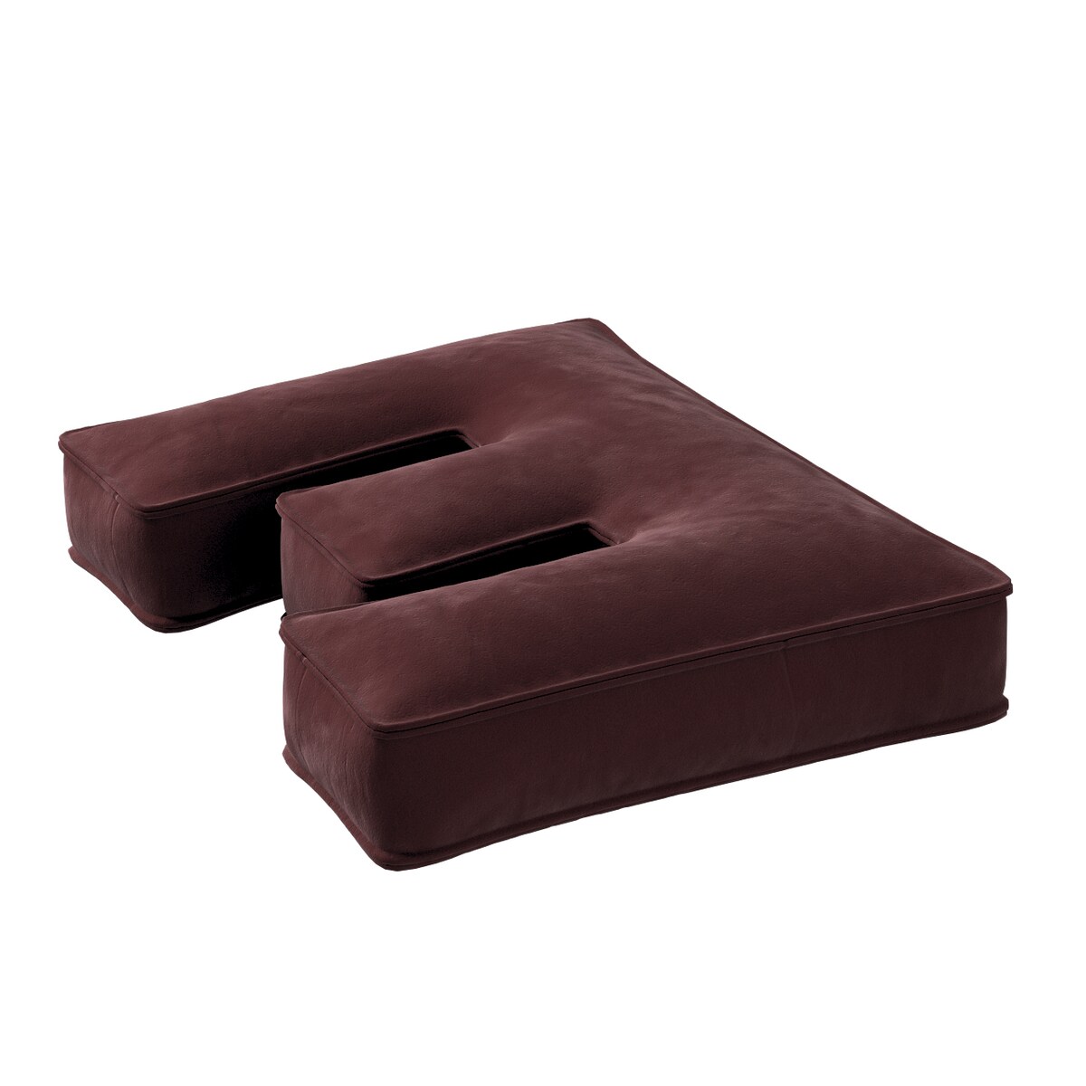 Poduszka literka E, bordowy, 30x40cm, Posh Velvet