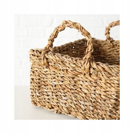 Kosz pleciony SOPHY z uchwytami L-36x28cm