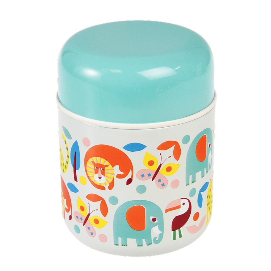 Termos na jedzenie dla dzieci, Dzikie Zwierzęta, 280 ml, Rex London